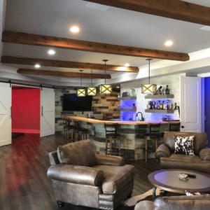Atlanta Basement Creations, basement, bar